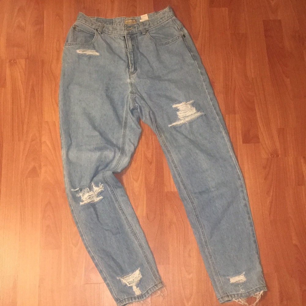 High waisted mom jeans